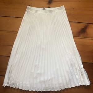 White Pleated Skirt - A New Day - Medium